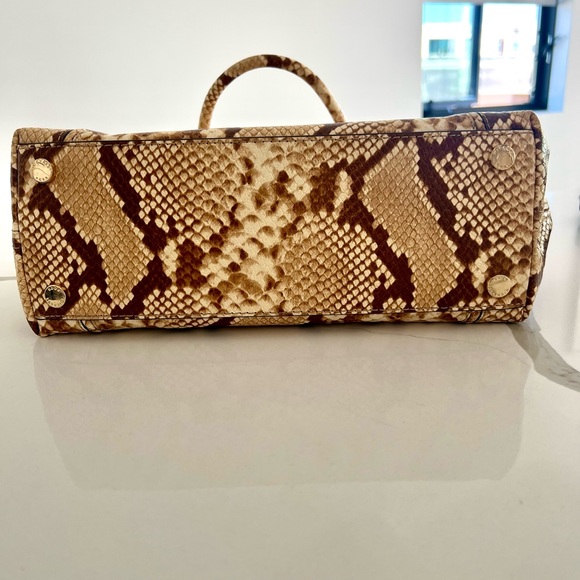 Michael Kors Embossed Large Leather Satchel